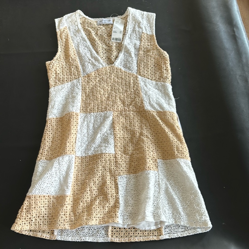Urban Outfitters cream and white dress, size XS